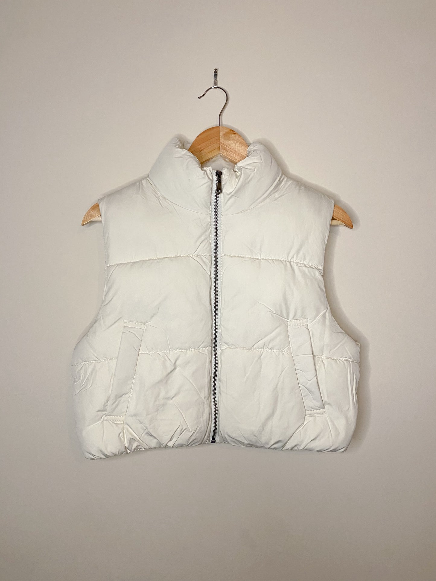 Cropped Puffer Vest