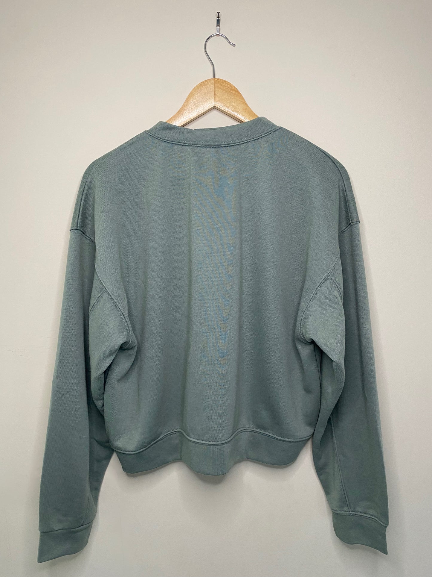 Washed French Terry Crop Sweatshirt