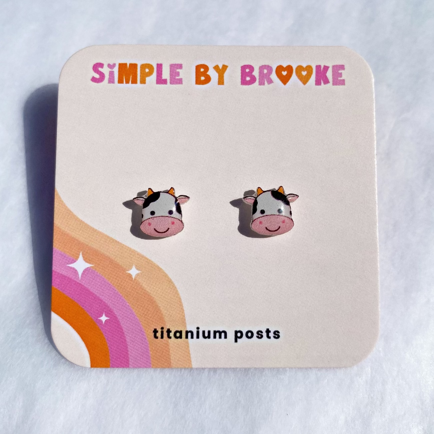 Cute Cow Earrings