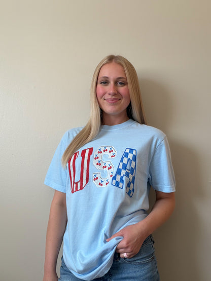USA Cherry Graphic Tee