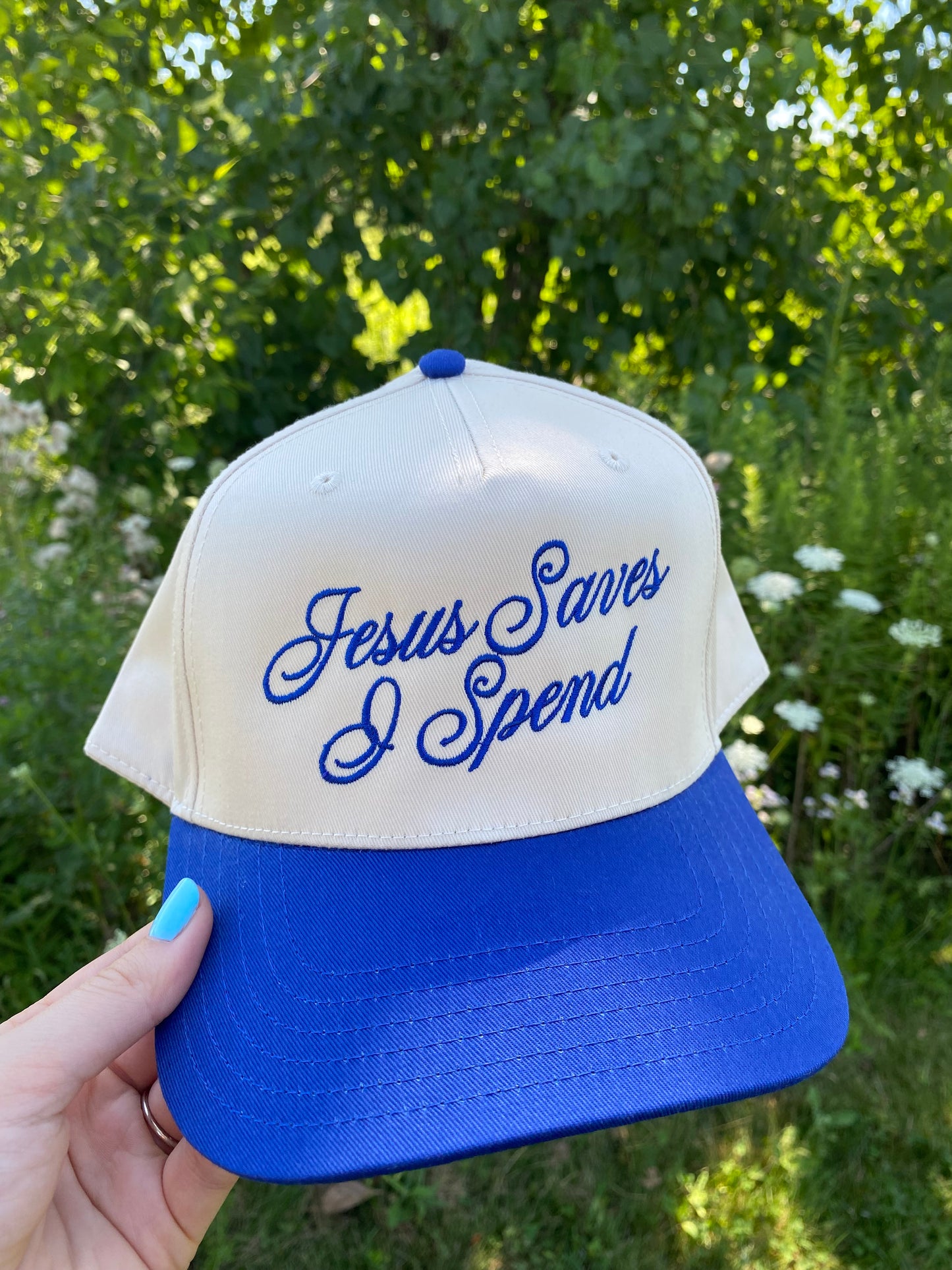 Jesus Saves I Spend Cap