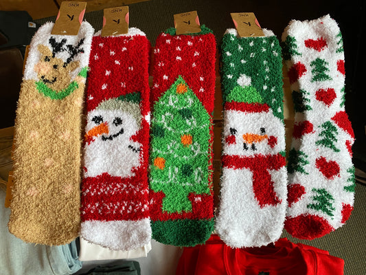 Christmas Fuzzy Socks
