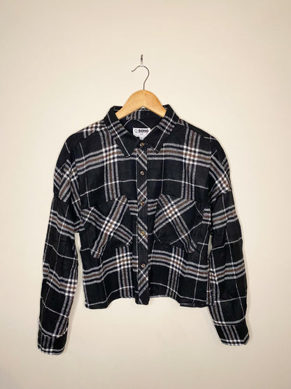 Cropped Long Sleeve Flannel