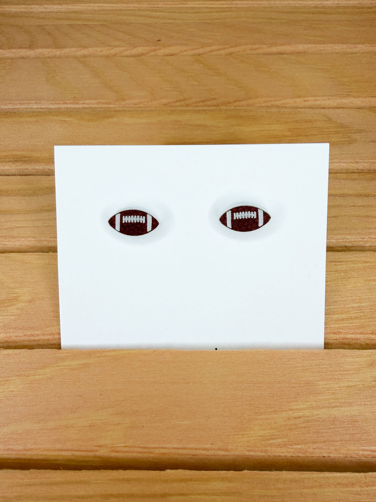 Football Stud Earrings