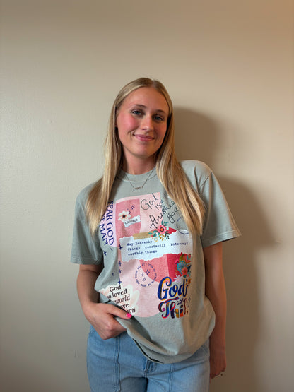 Christian Collage Graphic Tee