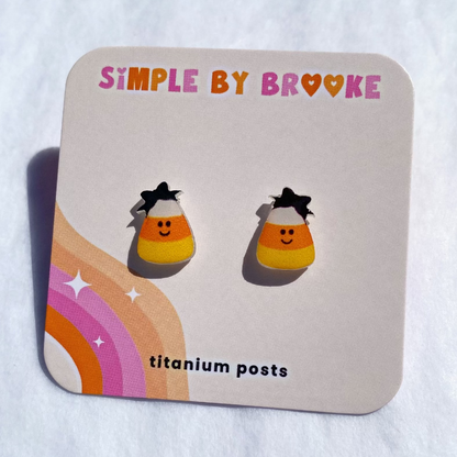 Candy Corn Girl Earrings