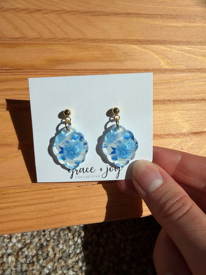 Floral Dangle Earrings