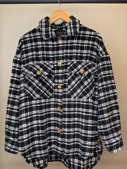 Black Plaid Shacket