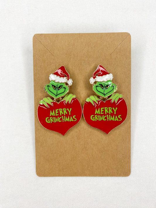 Merry Grinchmas Dangle Earrings