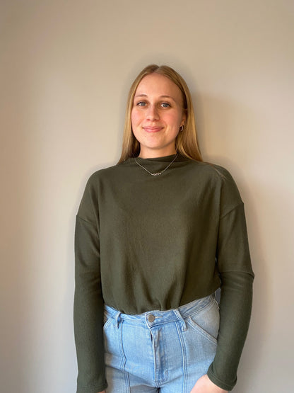 Long-Sleeve Mock-Neck Bodysuit