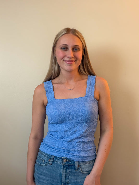Lace Textured Tank Top